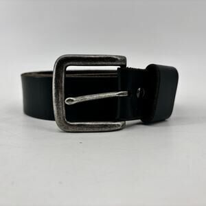 Eddie Bauer Mens Belt Size 40 USA Black Genuine Leather Streetwear